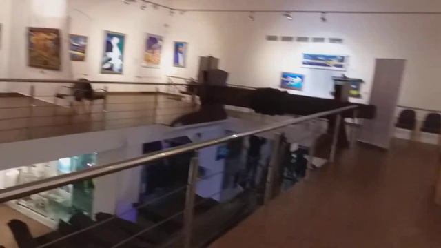 Калининград. Выставочный зал "Пакгауз". Картины Фёдора Конюхова. смотреть онлайн