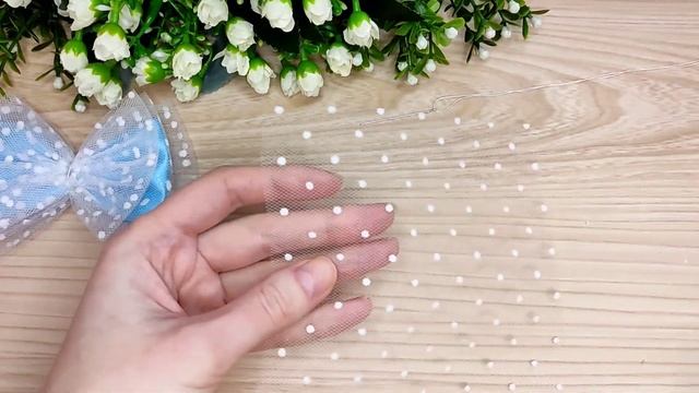 DIY / Мастер класс "бантики из фатина"?? / Master class "tulle bows" смотреть онлайн