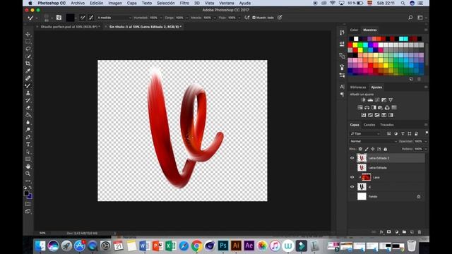 Photoshop Tutorial | Letra Tipo Brocha | Brush Style Letter смотреть онлайн