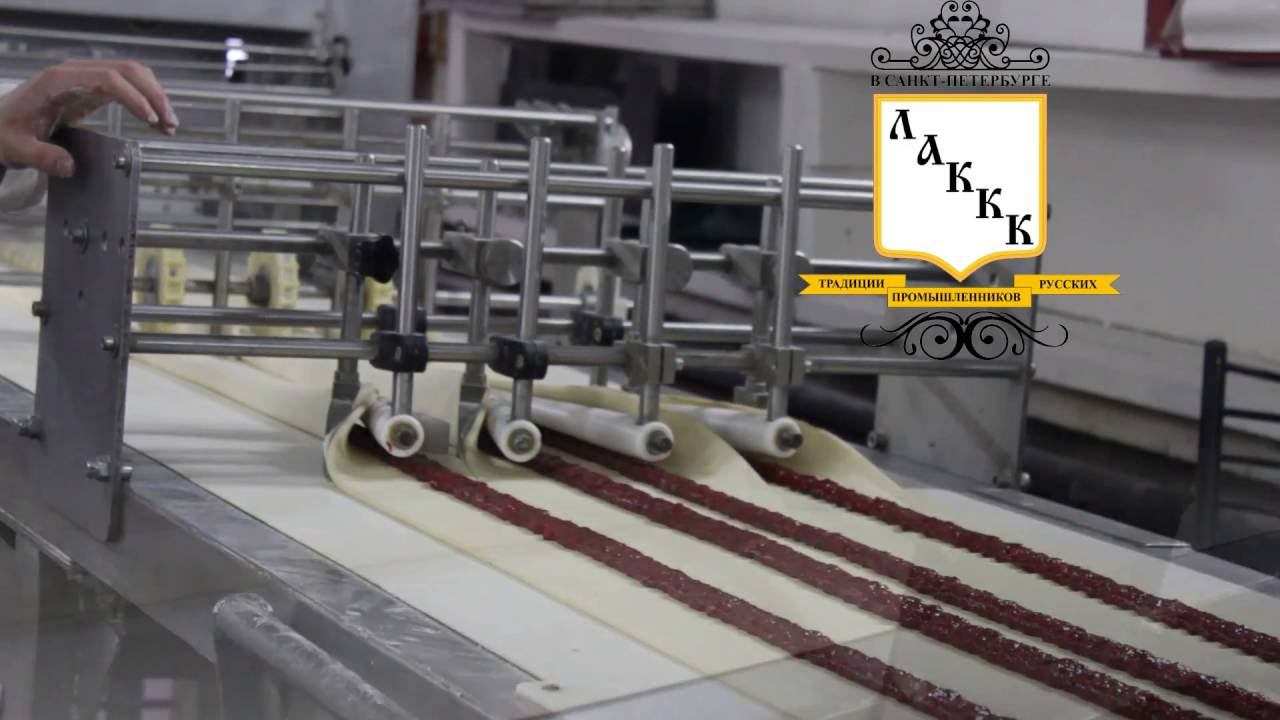 Кондитерская линия ЛАККК. Устройство сложения теста. Плужки. смотреть онлайн