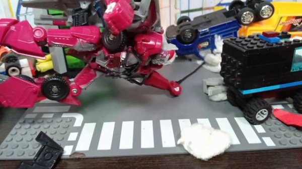 Transformers Dotm Sentinel Prime vs Optimus Prime Stop Motion | Сентинел Прайм против Оптимуса 16+