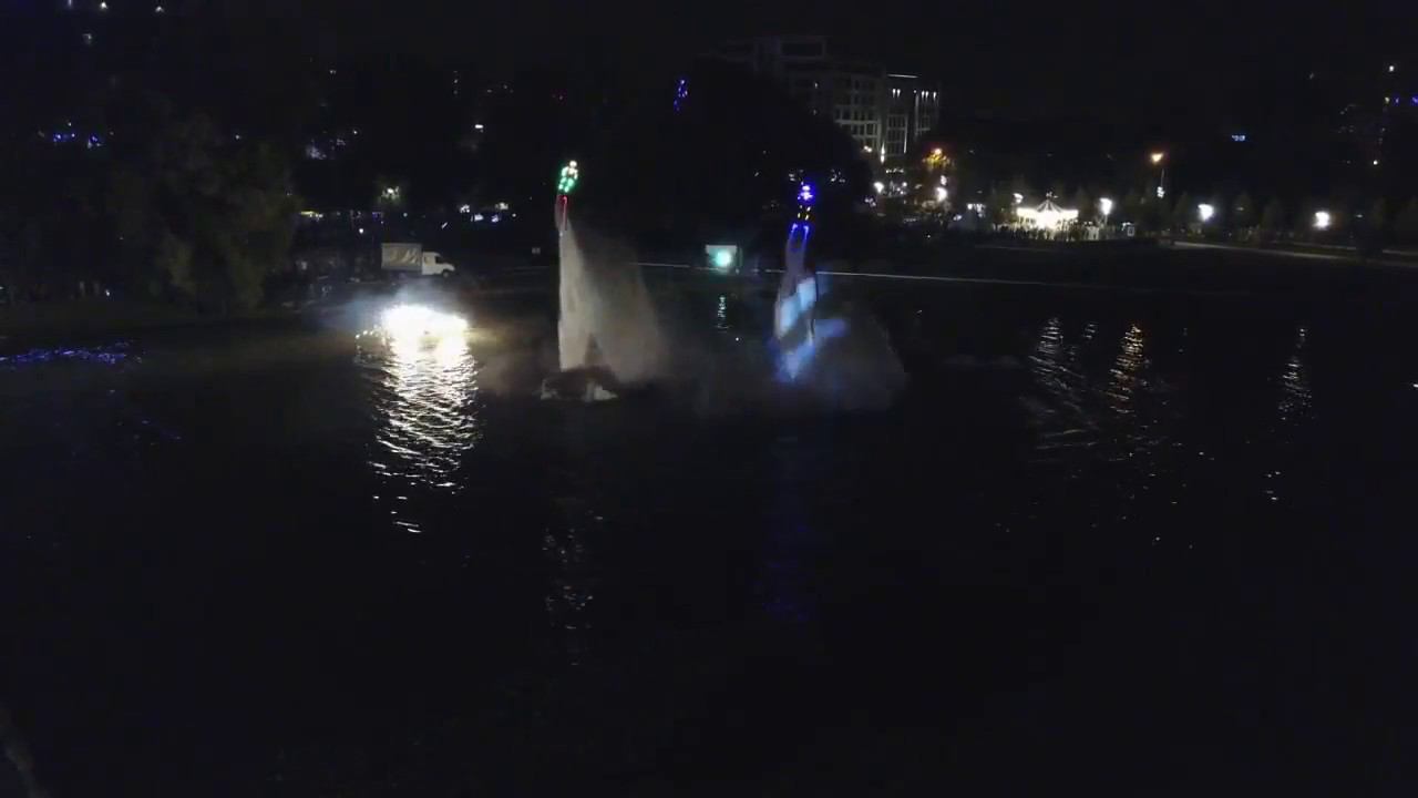 Вечернее Флайборд шоу - Night Flyboard show - День города Одинцово 61! смотреть онлайн