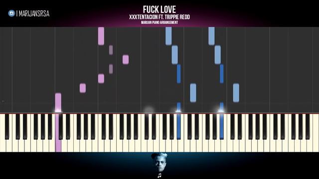 How To Play: XXXTENTACION ft. Trippie Redd - F*** Love | Piano Tutorial смотреть онлайн