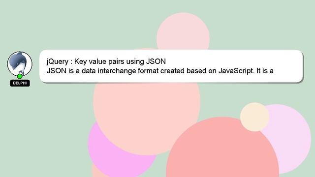 jQuery : Key value pairs using JSON смотреть онлайн