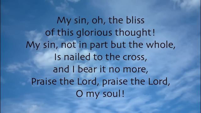 It Is Well With My Soul - Lyrics with Piano смотреть онлайн