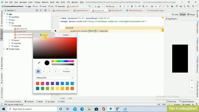 Persistent BottomSheet in Android studio| Solution of keyboard problem-100% working смотреть онлайн
