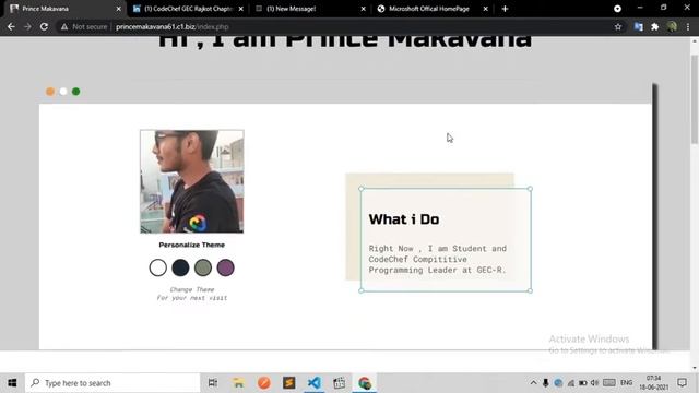 My Complete Responsive Personal Portfolio Using HTML , CSS , JS & PHP || Prince Creation смотреть онлайн