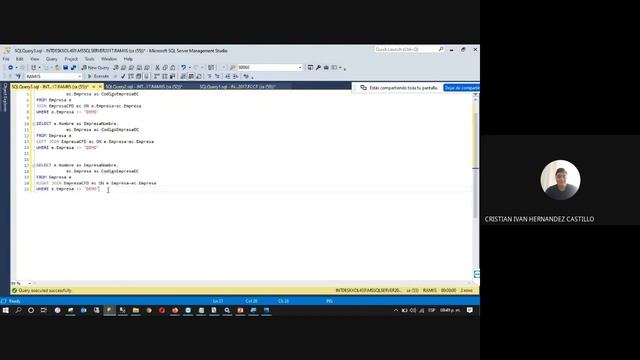 INTRODUCCION Transact-SQL PRINCIPIANTES смотреть онлайн