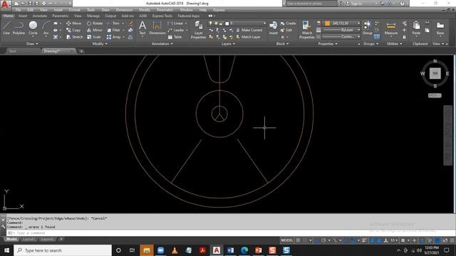 Autocad 2D Drawing | Autocad 2D Practice of Rim Tier/Wheel Cap смотреть онлайн