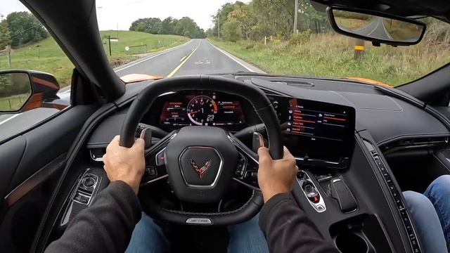 The 2023 Chevy Corvette Z06 is a Flat-Plane V8 American Exotic (POV First Drive) смотреть онлайн