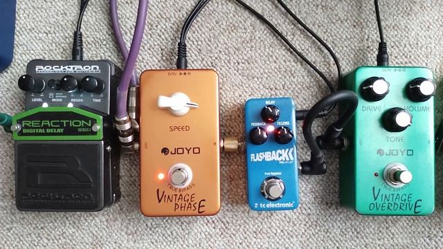 JOYO VINTAGE PHASE - PHASER NO MXR + DELAY + OVERDRIVE #joyo #joyopedals #ROCKTRON #TCELECTRONIC