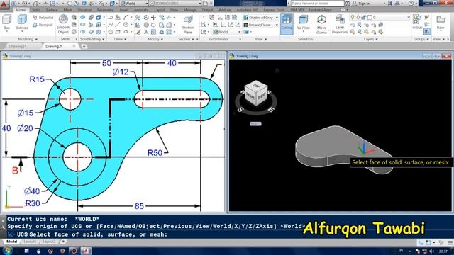 LATIHAN AUTOCAD 3D #5 смотреть онлайн
