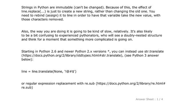 PYTHON : Remove specific characters from a string in Python смотреть онлайн