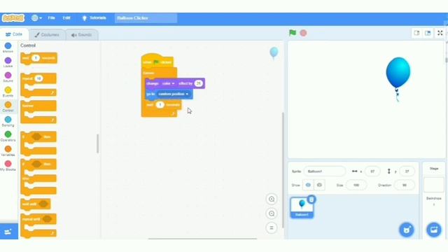 Creating Balloon Blast Game in Scratch || Beginner Tutorial Tips смотреть онлайн