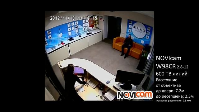 Демонстрация работы видеокамеры NOVIcam 98CR смотреть онлайн