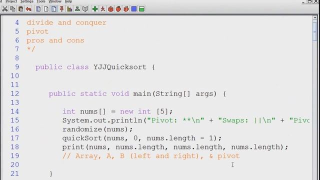 The QuickSort "Main" Method смотреть онлайн