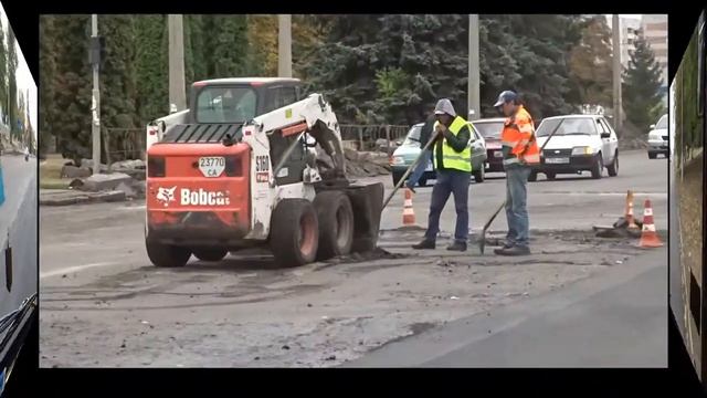 Ремонт Сумгаитской в Черкассах продолжается - поднятие (установка) бордюров смотреть онлайн