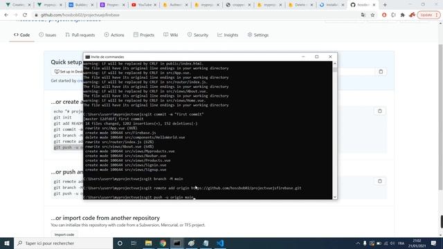 49 Project VUEJS And FIREBASE In Arabic | شرح Page Upload Project To Github смотреть онлайн