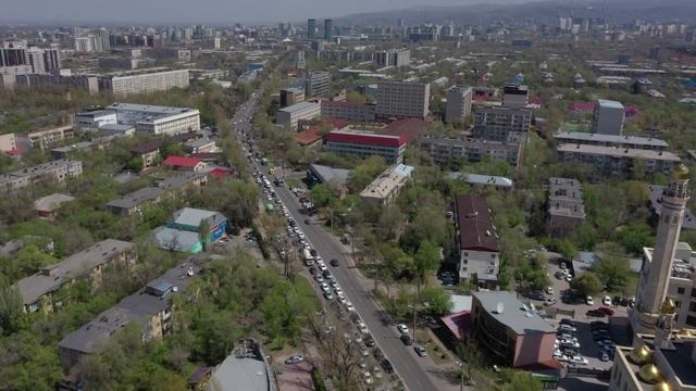 Алматы. Улица Жандосова от пересечения с пр. Алтынсарина до ул. Байзакова. Развязка Байзакова-Абая.