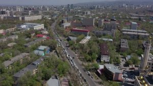 Алматы. Улица Жандосова от пересечения с пр. Алтынсарина до ул. Байзакова. Развязка Байзакова-Абая.