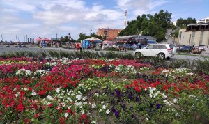 Море , кафе, ремонт набережной. Владивосток