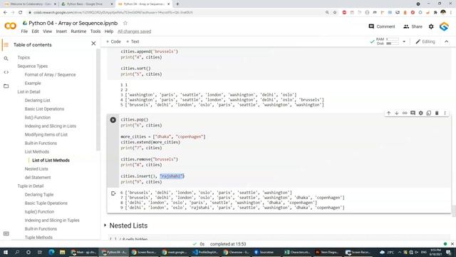 Python Basic | Array or Sequence | Class 05 смотреть онлайн