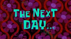 #4 The next day / На следующий день | SpongeBob Timecard | Вставка для видео | Insert for video
