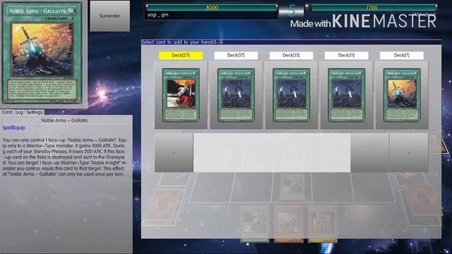 Ygopro Duels - Poker Knight Noble + Deck Profile смотреть онлайн