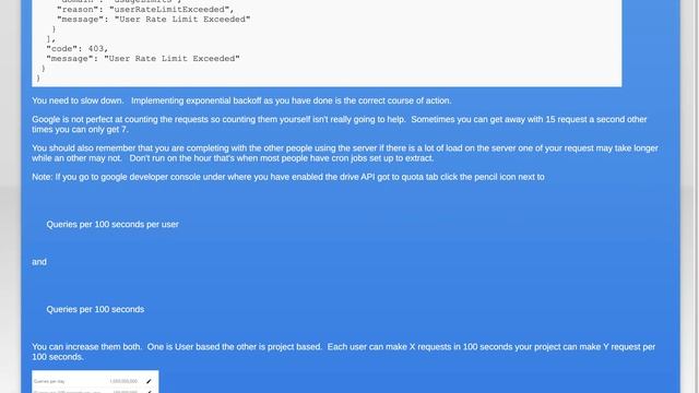 User rate limit exceeded after a few requests смотреть онлайн