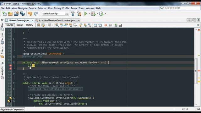 Java Networking Tutorial - 1 server 1 client смотреть онлайн