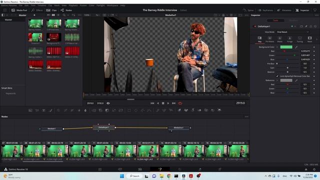 How to Copy Fusion Nodes from one clip to many clips in Davinci Resolve 18 timeline, NO MIDDLE CLIC смотреть онлайн