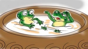 Притча о двух лягушках и кувшине с молоком