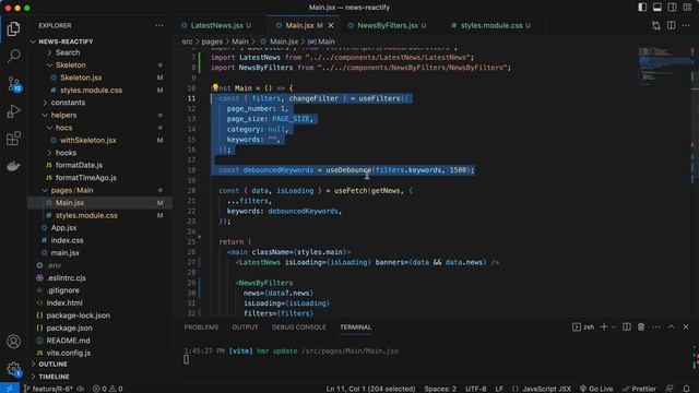 React Новости. Новый дизайн, рефакторинг, чистый код. React приложение новостей. [7] смотреть онлайн