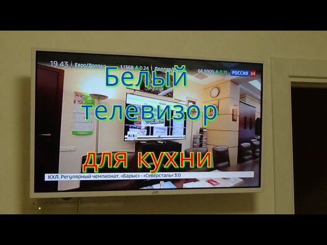 Белый телевизор для кухни JVC LT-32M585W смотреть онлайн