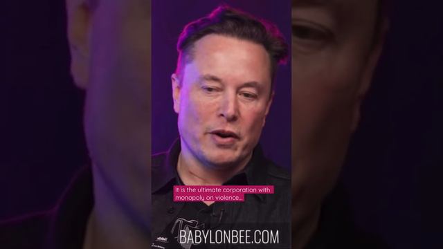 Government is a monopoly ! It is a corporation with monopoly on violence #elonmusk #tesla #diplomac смотреть онлайн