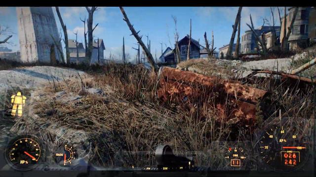 FALLOUT 4 "Выживание в пустоши с Гиперпортвейн" #59(Уилсон Атоматойз) смотреть онлайн