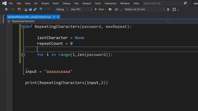 Checking for Repeating Characters in a Password Using Python - Simple Validation смотреть онлайн