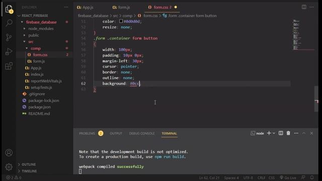 How to store data to firebase database using react JS | save form data to firebase using react JS смотреть онлайн