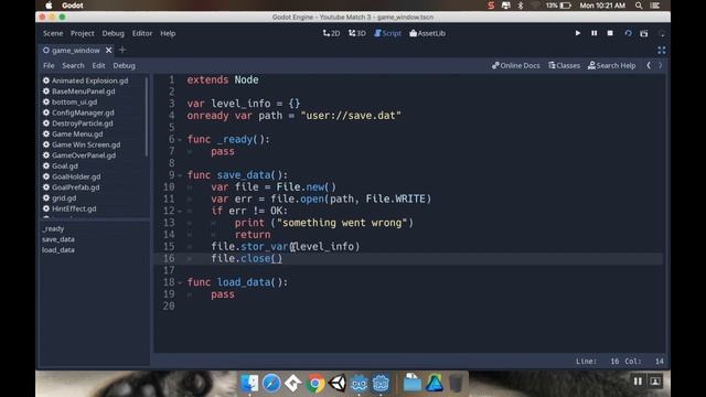 Saving Data - Saving dictionaries to a custom binary: Make a game like Candy Crush using Godot смотреть онлайн