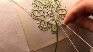 Урок 4. Зашивка (петлевая), т.е. закрепление нитей при завершении кружева