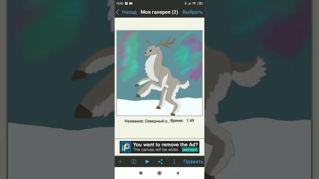 Нарисовал северного оленя смотреть онлайн