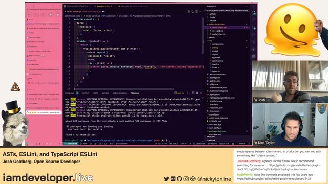 ASTs, ESLint, and TypeScript ESLint with Josh Goldberg, Open Source Developer смотреть онлайн