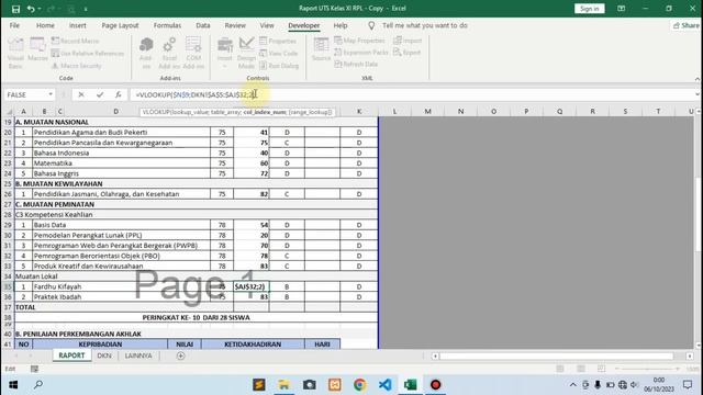 Cara cepat dan mudah membuat raport sekolah #excel #tutorial смотреть онлайн