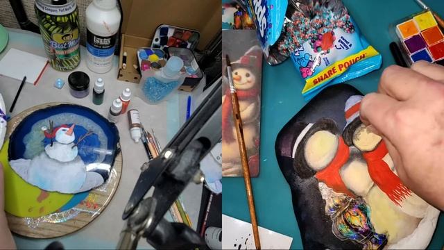 Let's paint a Snowman | Rock Art смотреть онлайн