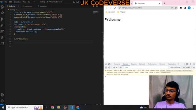 14) normalize and splitText|Javascript for Web Development | JK CoDEVERSE|Instance methods in js смотреть онлайн