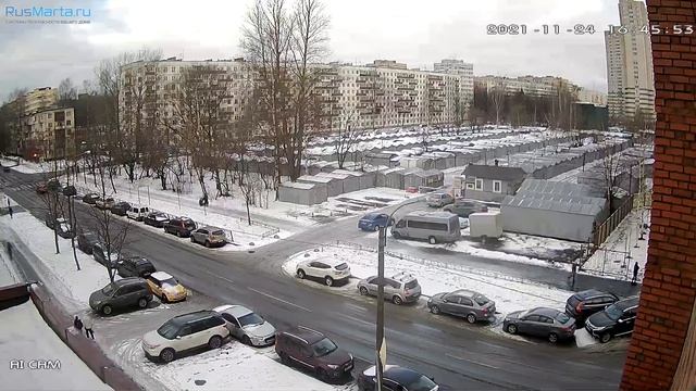 Пример записи с уличной WiFi камеры 3Мп PST XMS30 смотреть онлайн