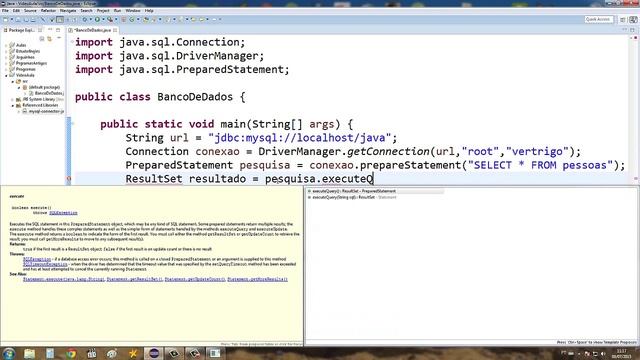 Aula de Java 077 - SELECT Conectando com o Banco de dados смотреть онлайн