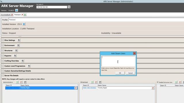 ARK Server Manager (Part 2) – Whitelisting and Exclusive Join смотреть онлайн