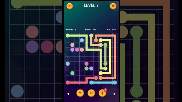 Connect the dots - Line puzzle game Expert level 7 #shorts смотреть онлайн