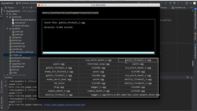 Pygame demo #2: Basic file browser смотреть онлайн